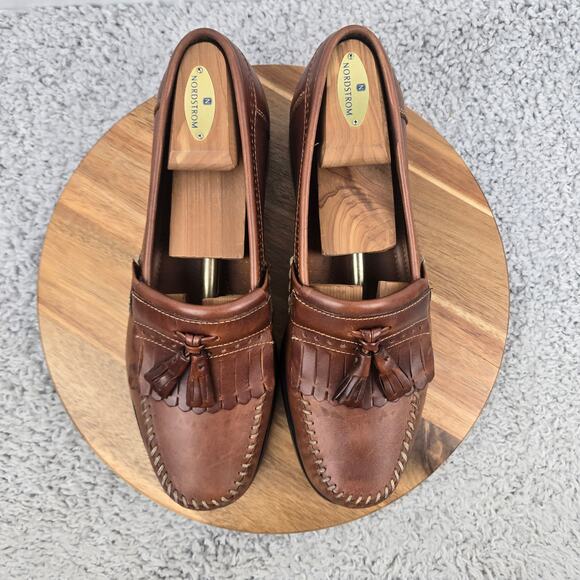 G.H. Bass Mens 10.5D Michael Brown Leather Lifestyle Office Kiltie Tassel Loafer main image 8